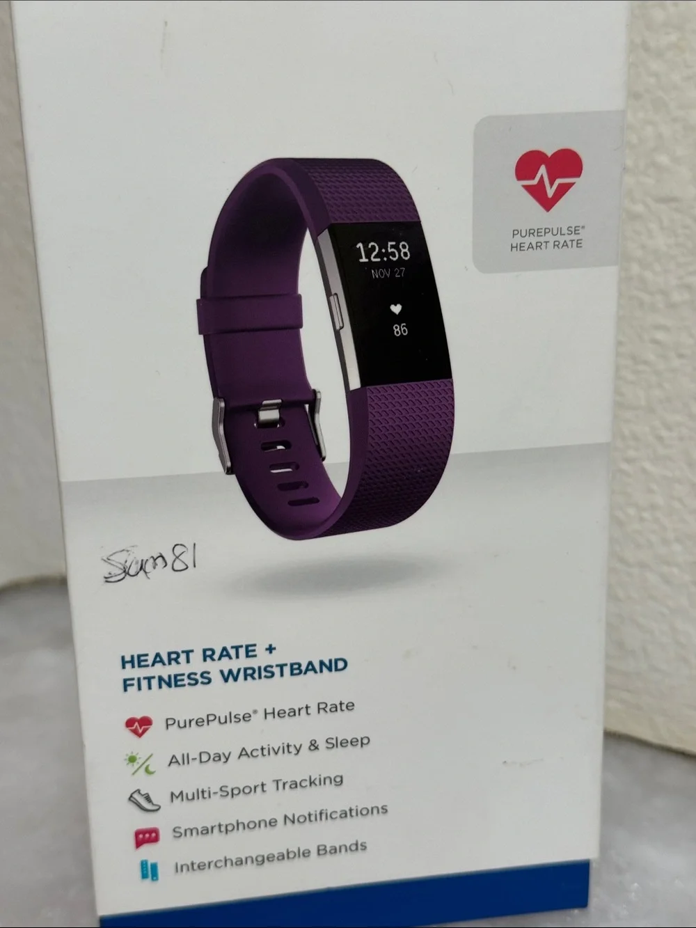 fitbit Charge 2 Fitness Wristband - Purple